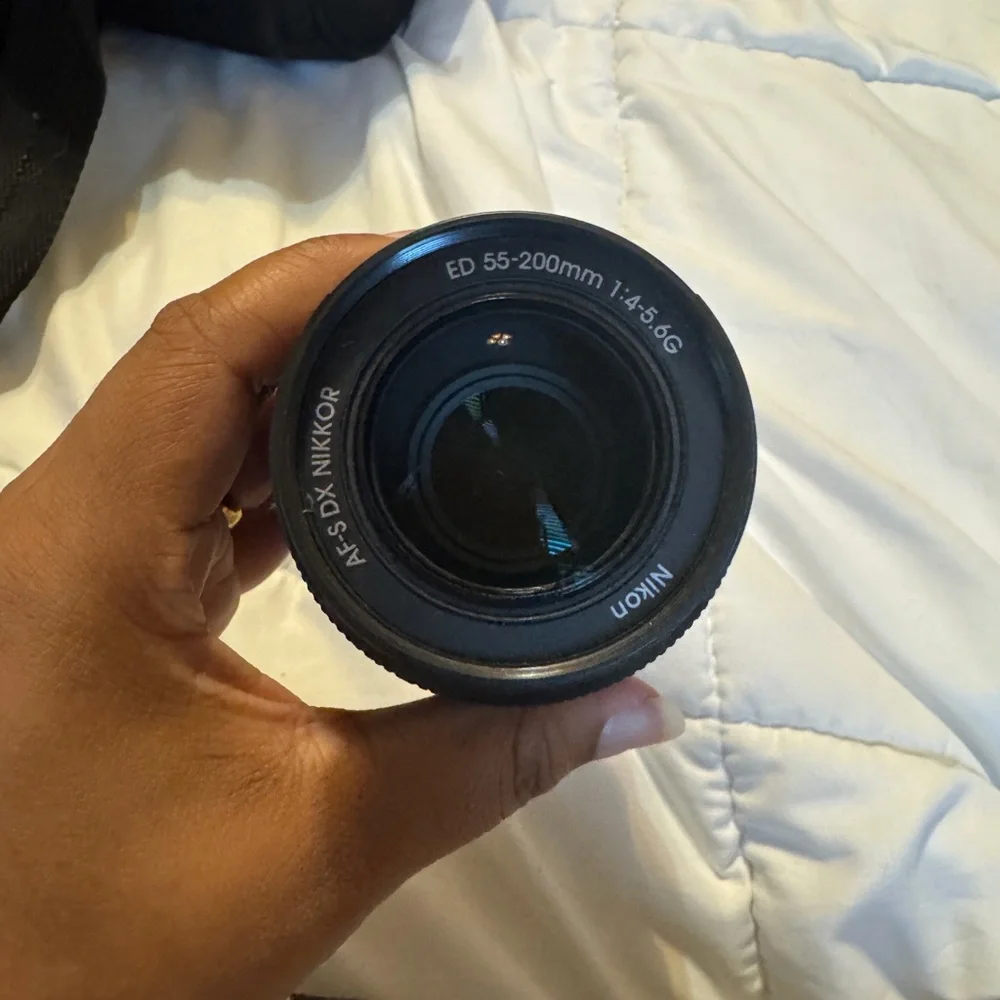 Nikon D3200 Black and Silver DSLR Camera